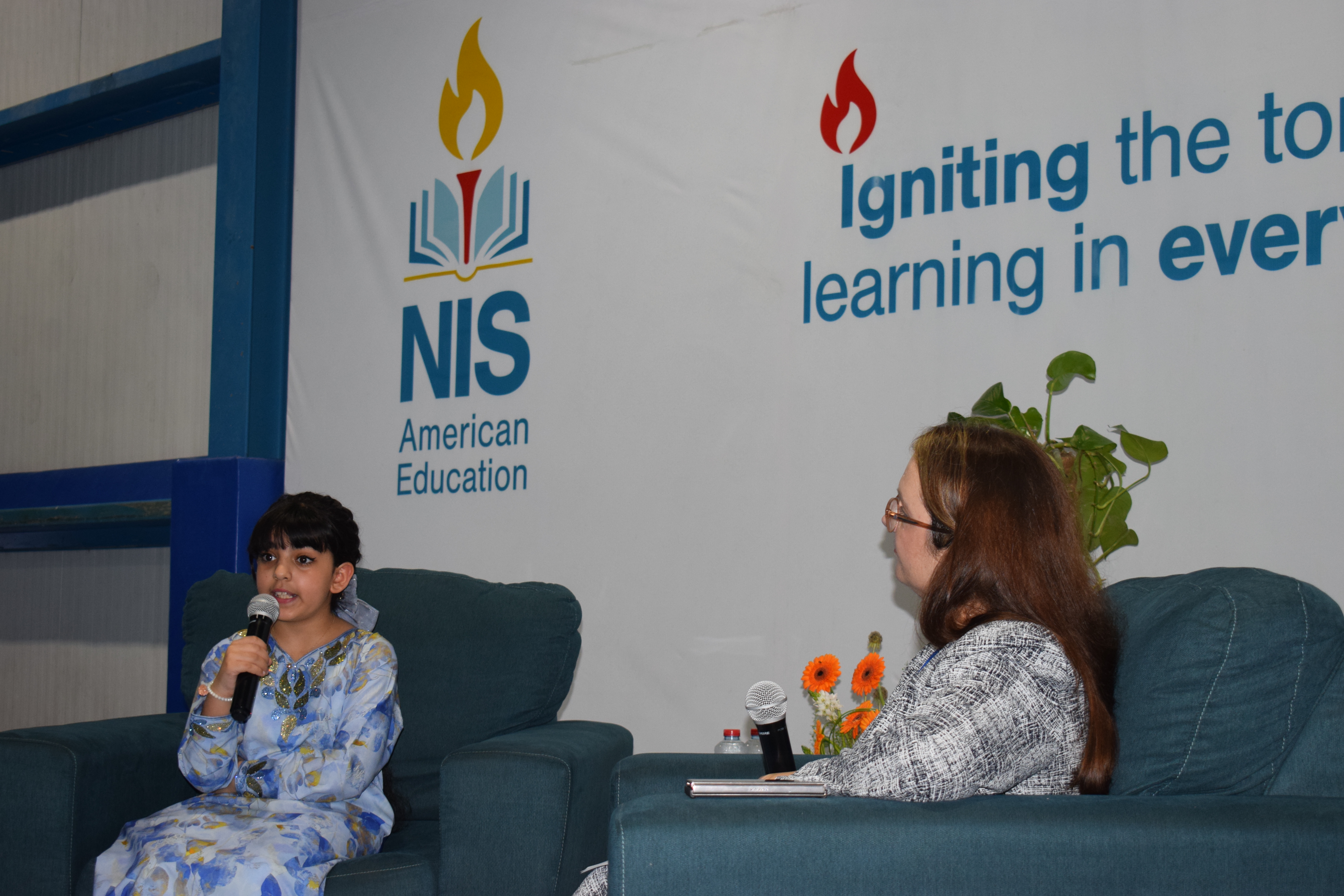 Youngest Emirati Entrepreneur and Published Author Visits NIS to Celebrate Literacy
